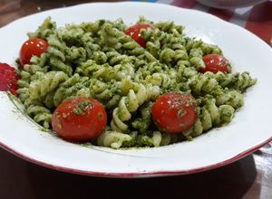 Foto resep Pasta Pesto Simple & Ekonomis (Pakai Bayam)