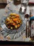 Vainas redondas con batata