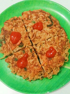 Foto resep Omelet Mie Telur Sayur Simple
