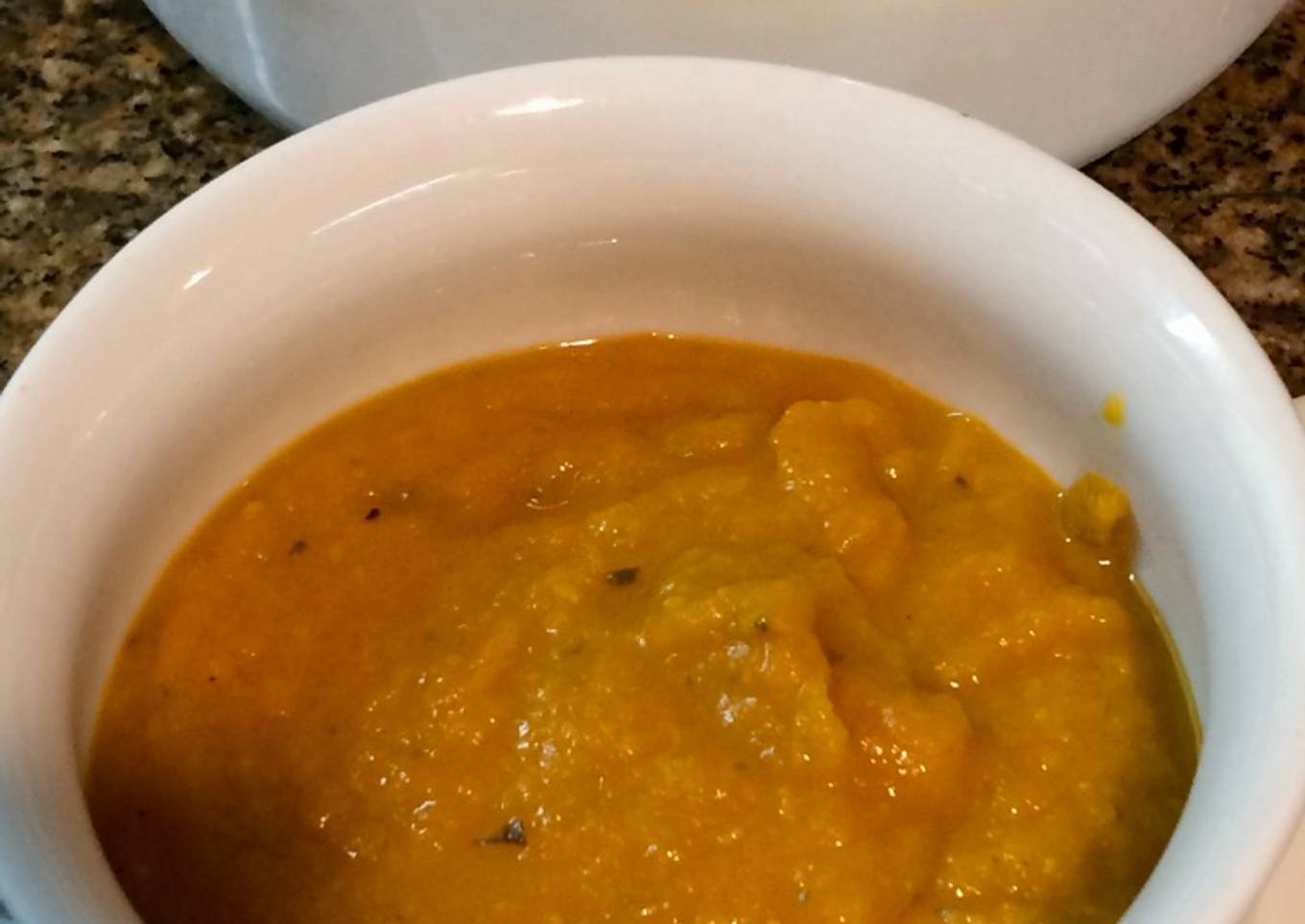 Sopa de calabaza con coco