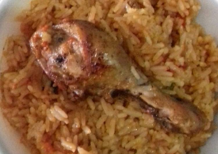 Recipe of Super Quick Homemade Jollof Rice with chicken