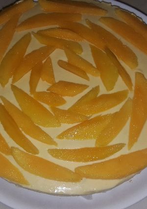 Una foto de Mousse cake de mango