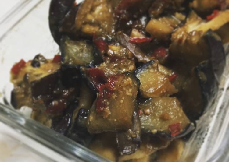 Recipe of Appetizing Eggplant mushroom miso sauté