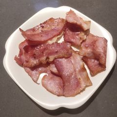 A picture of Fried Bacon.
