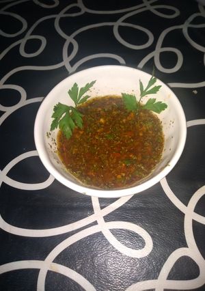 Una foto de Chimichurri para asado