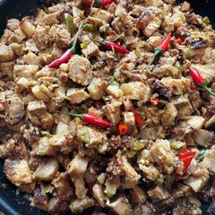 A picture of Crispy Pork Belly Sisig.
