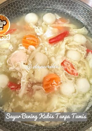 Gambar 👩‍🍳Sayur Bening Kubis Tanpa Tumis