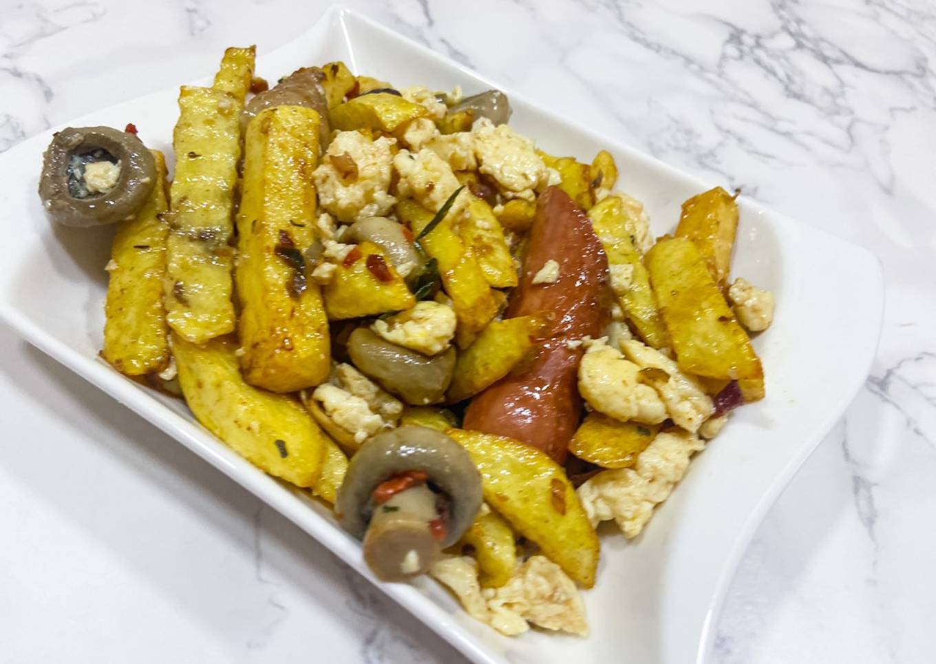 Scrambled French Fries