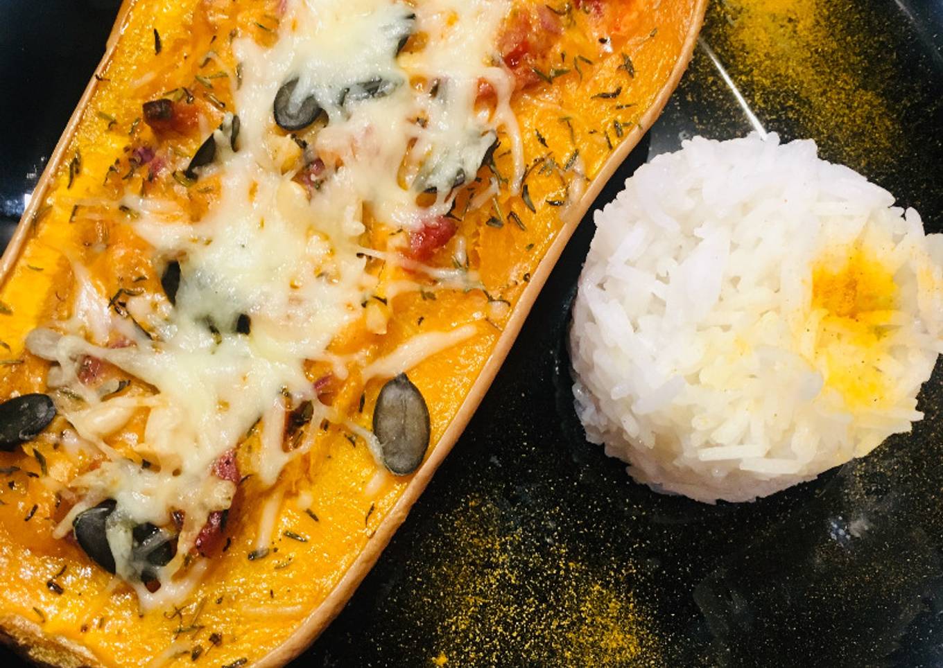Butternut farci saveurs du Sud