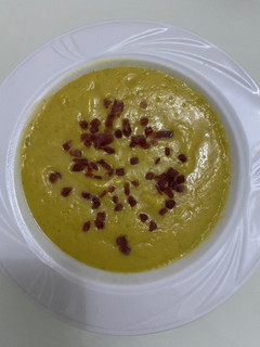 Una foto de Puré de calabacín