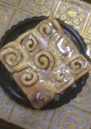 Foto resep Cinnamon roll with tiramisu glaze