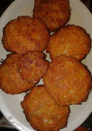 Una foto de Tortitas de zanahoria con queso a la Mario's