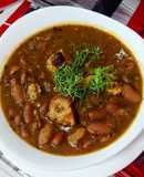 GUISO🥣De Chorizo Santarrosano y🥓Tocino con Frijol Rojo...!🥰