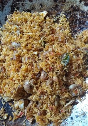 Foto resep Serundeng gurih usus ayam