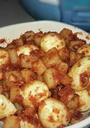 Foto resep Balado Kentang Telur Puyuh