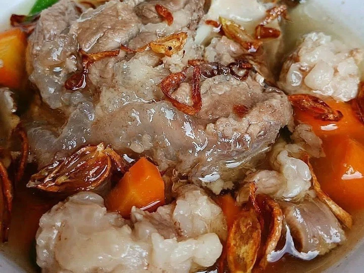 Langkah Gampang Menyiapkan Resep Sup buntut sapi Anti Ribet, Lezat Sekali