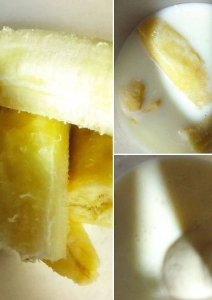 Банановий мілкшейк за допомогою блендера