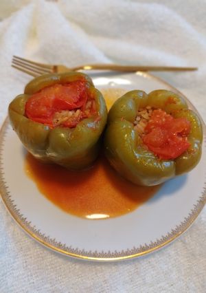 Une photo de Poivrons farcis🫑