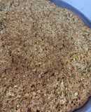 Base harina integral y avena para tarta dulce