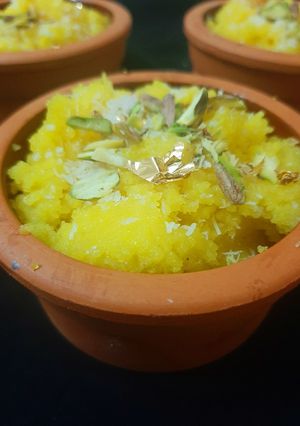 A picture of Suneri Halwa.