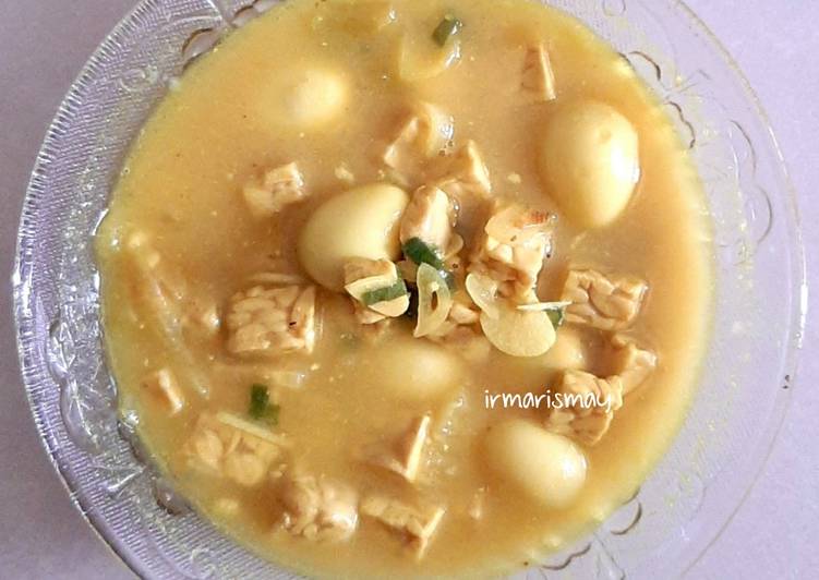 62. Tempe Telur Puyuh Bumbu Kemiri