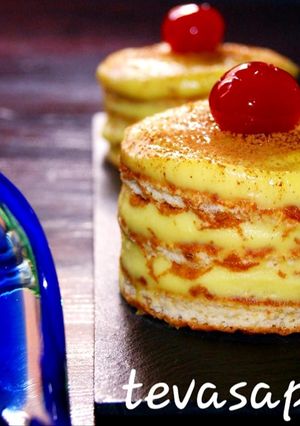 Una foto de Pastelitos borrachos con crema