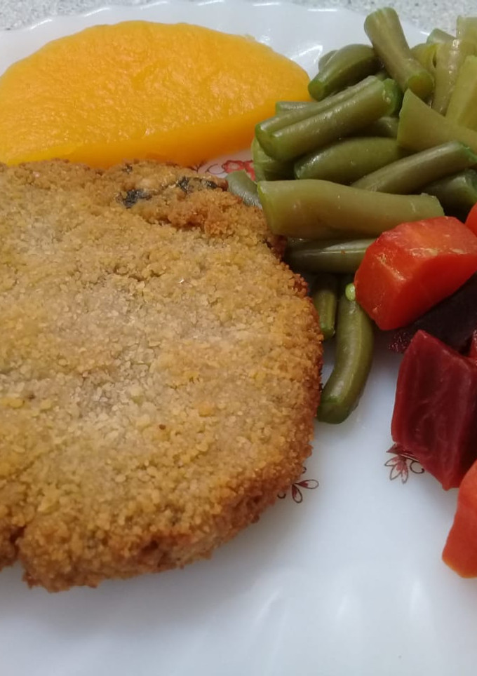 Una foto de Hamburguesa de Garbanzo 🧡