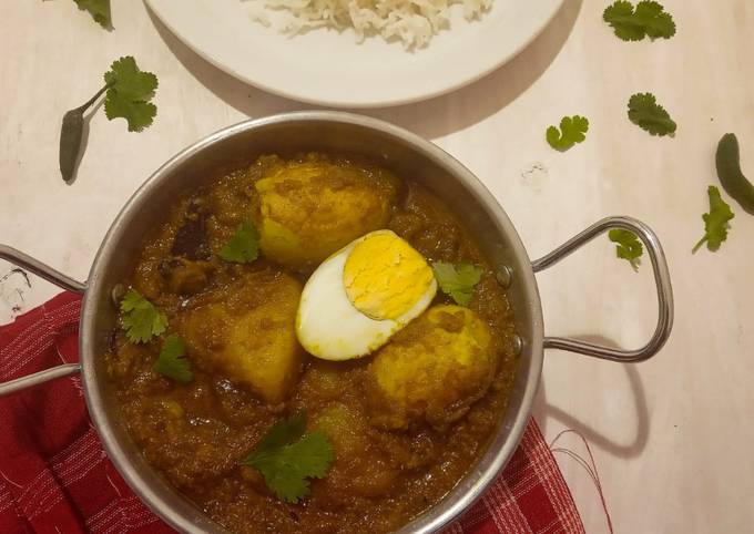 Duck egg curry/Hanser Dimer Kosha