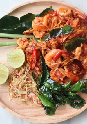 รูปของ ต้มยำกุ้งผัดแห้ง