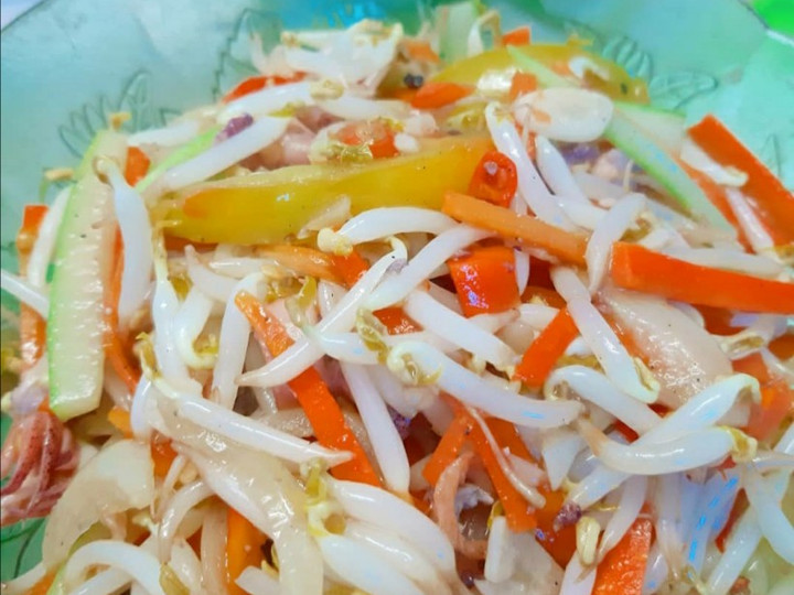 Resep Tumis Tauge Cumi Asin Kekinian