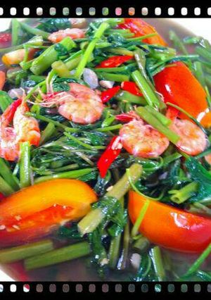 Foto resep Cah Kangkung udang praktis