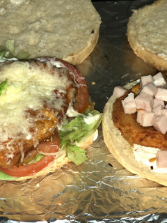 Una foto de Hamburguesas de pollo crujiente