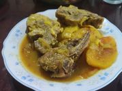 Una foto de espinazo al horno