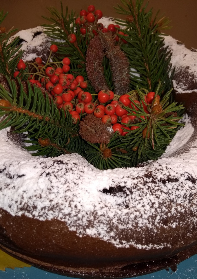 Una foto de Corona de Navidad