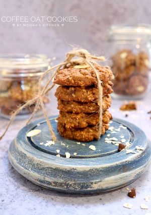 Foto resep Coffee Oat Cookies (chewy)