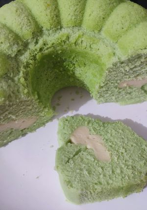 Foto resep Bolu Pandan Keju Lumer
