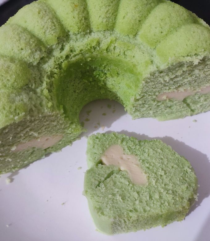 Foto resep Bolu Pandan Keju Lumer