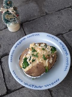 Foto resep Kentang Panggang Brokoli Saus Keju