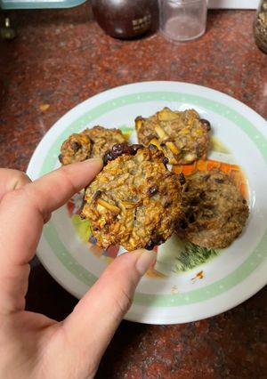 無負擔香蕉🍎豆漿燕麥果乾餅乾 的食譜成品照片