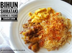 Foto resep Bihun Shirataki & Oseng Sandung Lamur KETO