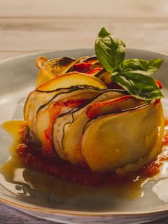 Una foto de Ratatouille (aunque su nombre real es confit byaldi)