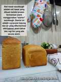 Whole Wheat Sourdough Bread (Roti tawar Sourdough)