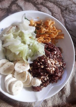 Hình của món Món ăn eat clean 1 gạo lứt nhanh gọn nhất mà ngon.