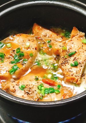 Hình của món Cá bớp kho tộ.