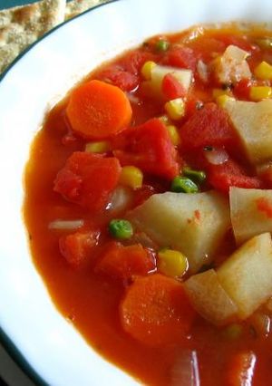 صورة لوصفة طريقة تحضير شوربة الخضار