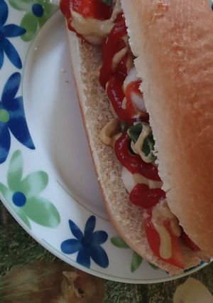 Hot dog vs póré recept fotója