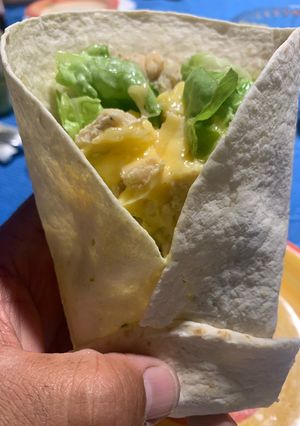Una foto de Taco's Chilenizados, con relleno de pechuga, carne o vegetales