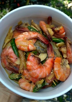 Foto resep Udang Tumis Cabe Ijo