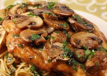 The New Way Prepare Recipe Chicken marsala with angel hair pasta Delicious Steady