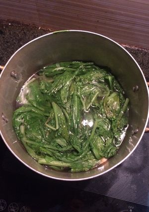 Hình của món Canh cải với tôm.